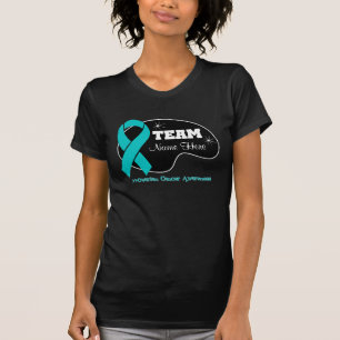 Personalise Team Name - Ovarian Cancer T-Shirt