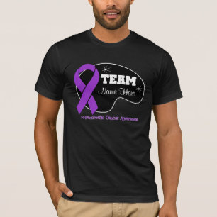 Personalise Team Name - Pancreatic Cancer T-Shirt