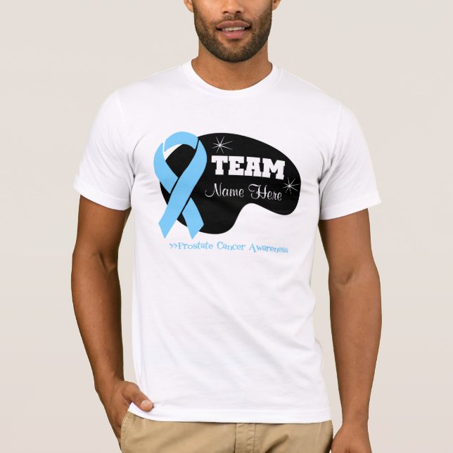 Personalise Team Name - Prostate Cancer T-Shirt (Front)