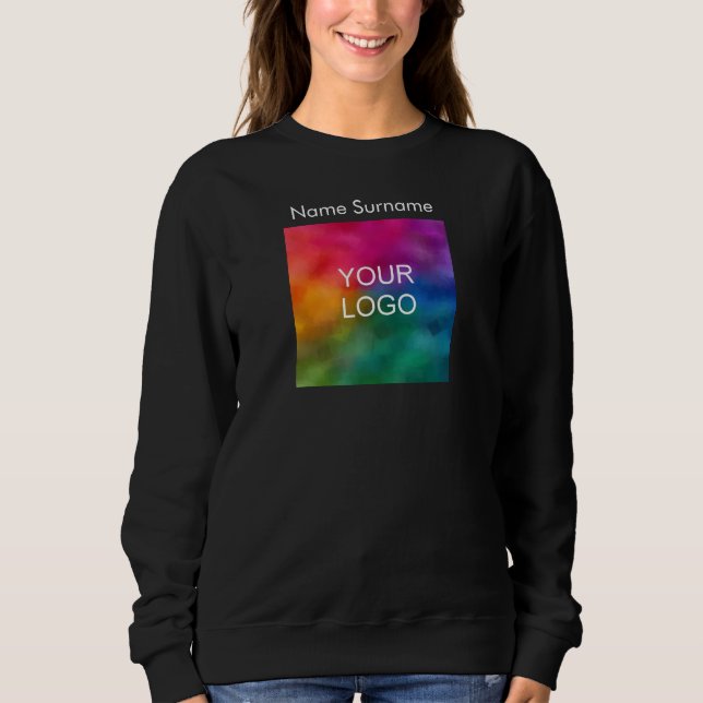 Personalise Template Business Logo Women's Basic Sweatshirt (Front)