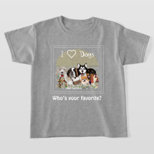 Personalise Text Dog Pack Club T-Shirt