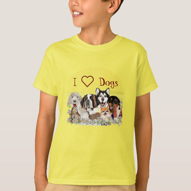 Personalise Text Dog Pack Club  T-Shirt (Front)