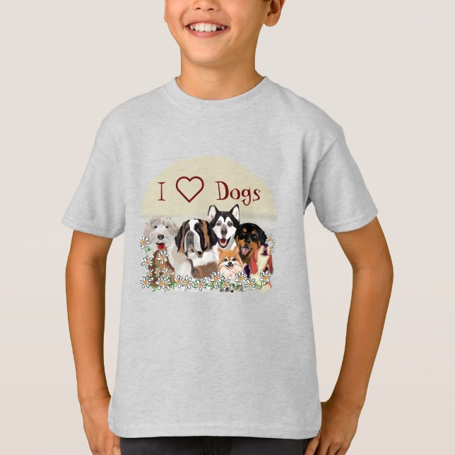 Personalise Text Dog Pack Club  T-Shirt (Front)
