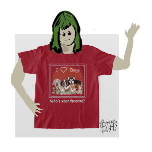 Personalise Text Dog Pack Club T-Shirt