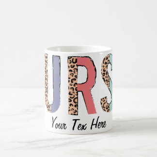 Personalise Text Nurse Coffee Mug