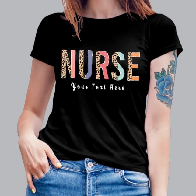 Personalise Text Nurse Shirt (Creator Uploaded)
