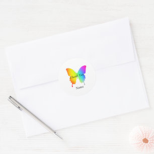Personalise Thank You Butterfly Envelope Seal 