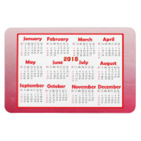 Personalise this 2018 Mini Refrigerator Calendar