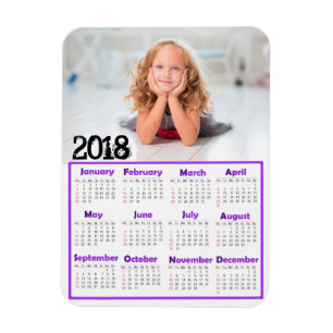 Personalise this 2018 Mini Refrigerator Calendar Magnet