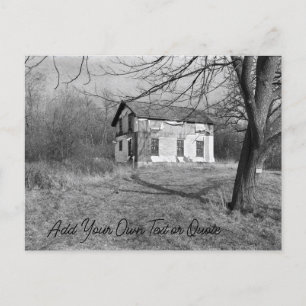 Personalise this Abandoned House in the Woods  Postcard