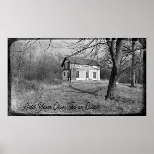 Personalise this Abandoned House in the Woods Poster