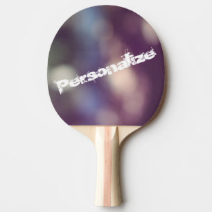 Personalise this Abstract Bokeh Photo Design Ping Pong Paddle