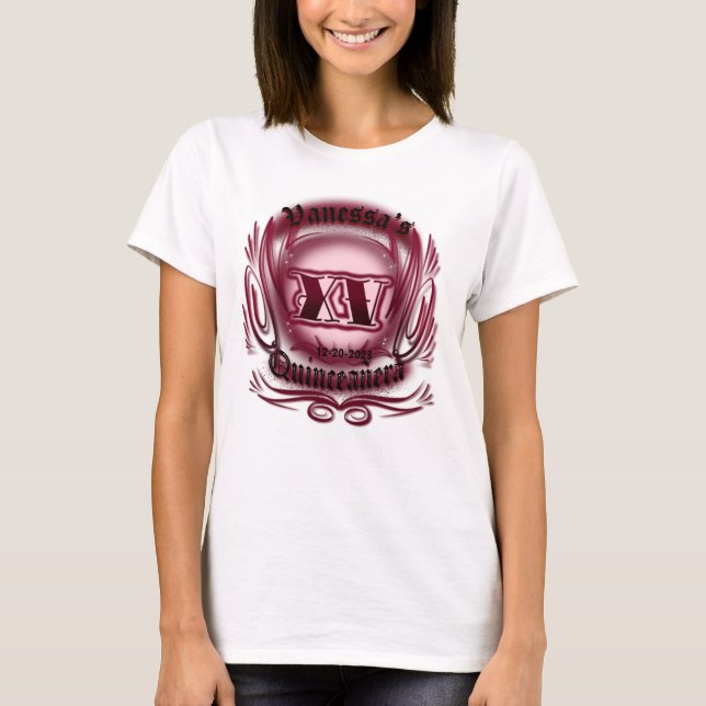 Personalise this Airbrush #4 Quince T-Shirt (Front)