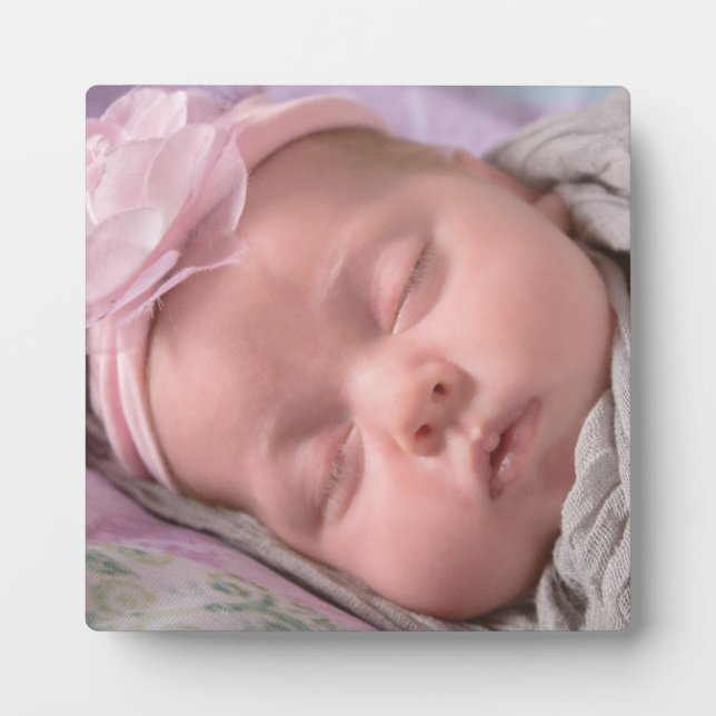 Personalise this Baby Photo Plaque (Front)