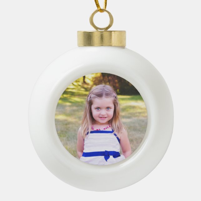 Personalise this Ball Ornament with your Photo (Front)