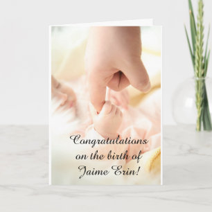 Personalise this "Congrats on New Baby" card! Card