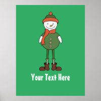 Personalise this Cool Snowman