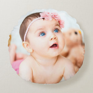 Personalise this Cute pInk  Baby Photo Pillow