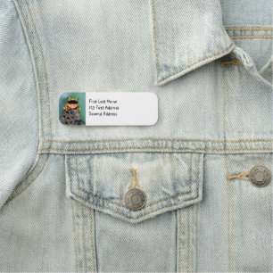 Personalise this Cute Smiling Frog Animal Nature  Name Tag