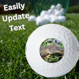 Personalise this Gator Bait - Alligator Golf Ball