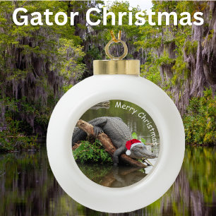Personalise this Gator Christmas Ornament