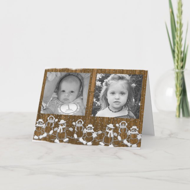 Personalise this Gingerbread Man Christmas Card! Holiday Card (Front)