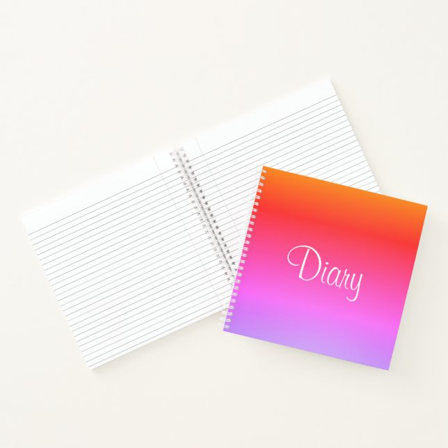 Personalise This Little Diary Rainbow Notebook (Inside)