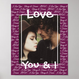 Personalise this "Love" Poster with Your Picture