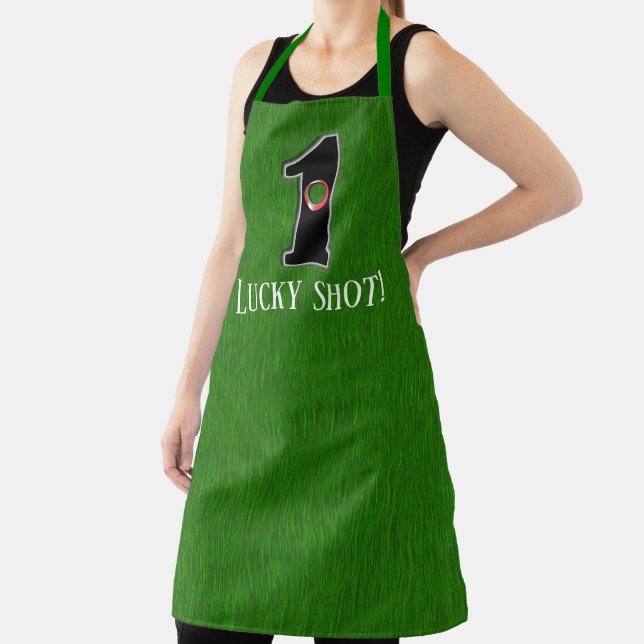 Personalise this Lucky Golfer Hole in One Design! Apron (Insitu)
