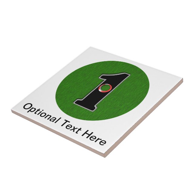 Personalise this Lucky Golfer Hole in One Design! Tile (Side)