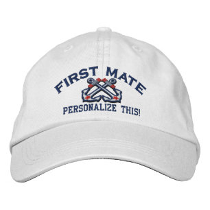 Personalise This Name Location Business Nautical Embroidered Hat