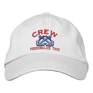 Personalise This Name Location Crew Nautical Embroidered Hat