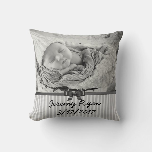 Personalise this Pillow with your baby's Photo! (Front)