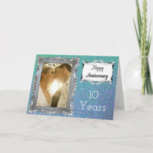 Personalise this Pretty Happy Anniversary Card