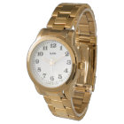 Personalise this retro large numbers watch for men