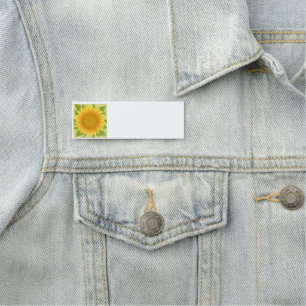 Personalise this Sunflower Yellow Garden Flower Name Tag