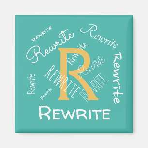 Personalise this template, family name, magnet