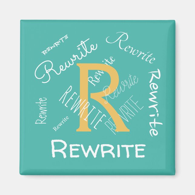 Personalise this template, family name, magnet (Front)