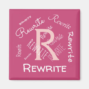 Personalise this template, family name, magnet