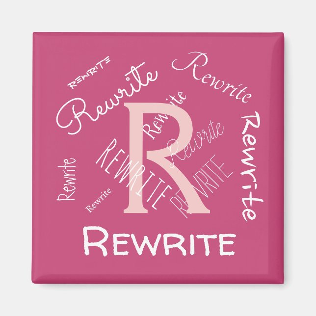 Personalise this template, family name, magnet (Front)