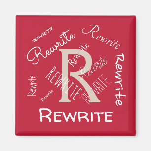 Personalise this template, family name, magnet
