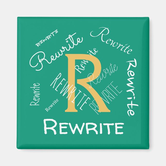 Personalise this template, family name, magnet (Front)