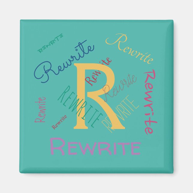 Personalise this template, family name, magnet (Front)