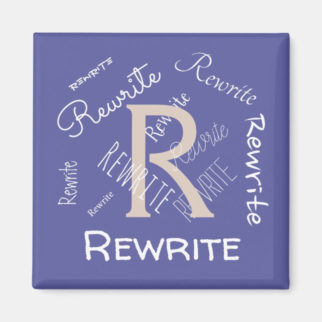 Personalise this template, family name, magnet (Front)