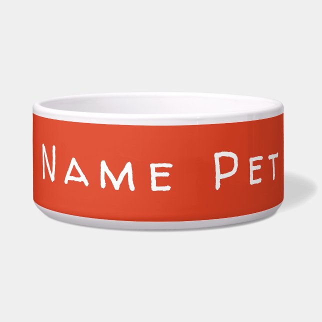 Personalise this template, NAME PET, Bowl (Front)