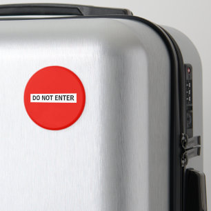 Personalise this template STOP sign - do not enter Magnet