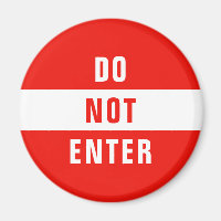 Personalise this template STOP sign - do not enter