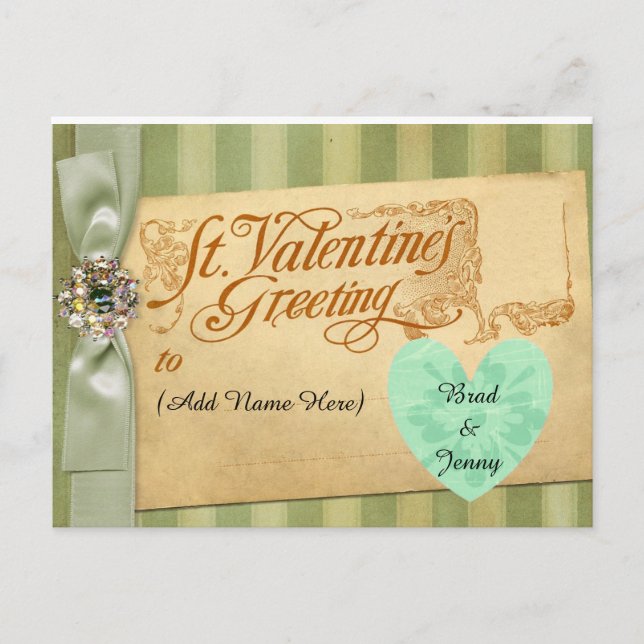 Personalise this Valentine's Day Postcard (Front)