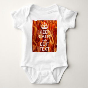 Personalise This with Keep Calm and Sizzling Bacon Baby Bodysuit