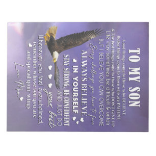 Personalise To My Son From Love Mum Gift Notepad